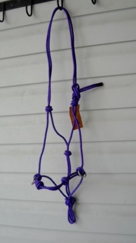 Purple Rope Halter 4 Knot Soft Parelli Halter Side Pull